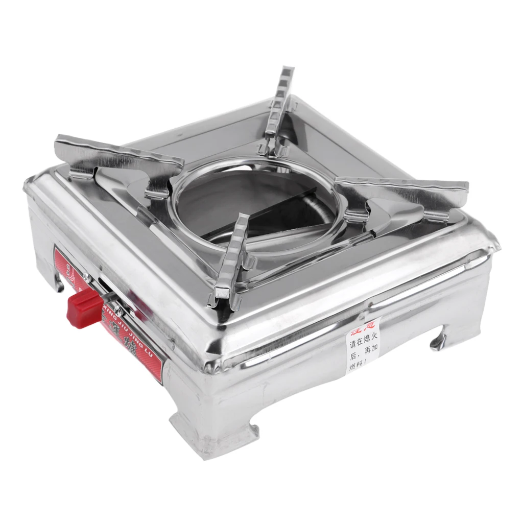 Портативная Алкогольная печь из нержавеющей стали горелка для кемпинга