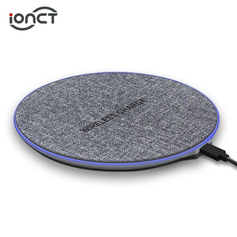 BW-W07-5W IONCT Qi Беспроводное зарядное устройство для iPhone X XR XS Max 8 USB Беспроводная зарядка для samsung Xiaomi huawei зарядное устройство для телефона беспроводной коврик - Тип штекера: BW-W07-5W