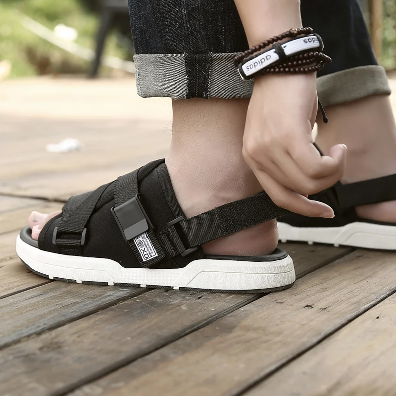 Мужские повседневные пляжные шлепанцы сандалии для влюбленных модные унисекс