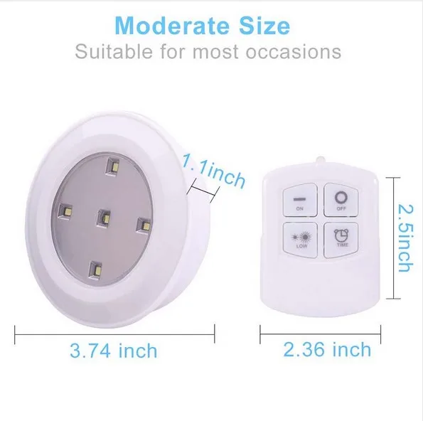 Беспроводной сенсорный датчик с регулируемой яркостью Светодиодная подсветка
