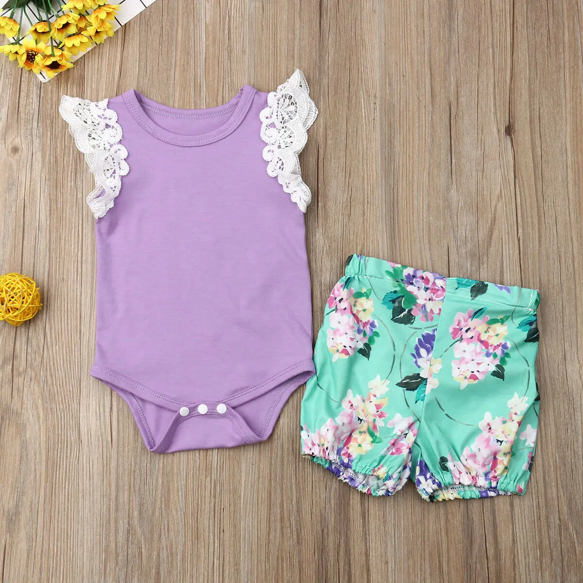 Летняя одежда для новорожденных и маленьких девочек милый Повседневный