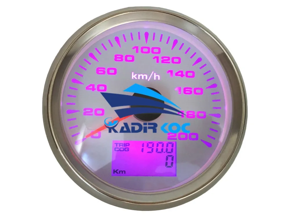 Упаковка из 1 морских 0-200 км/ч gps датчики спидометра настройки 85 мм авто ЖК-дисплей скорость одометры 9-32vdc скорость mileometer путешествия датчик Cog