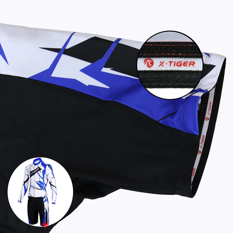 X Tiger компрессионный мягкий триатлон с губкой одежда для плавания велосипедная