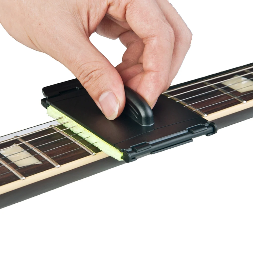 

1pcs Electric Guitar Bass Strings Scrubber Fingerboard Rub Cleaning Tool Maintenance Care Bass Cleaner Guitar Accessories