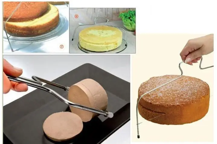 1 шт. Регулируемая проволока из нержавеющей стали резак для торта слайсер