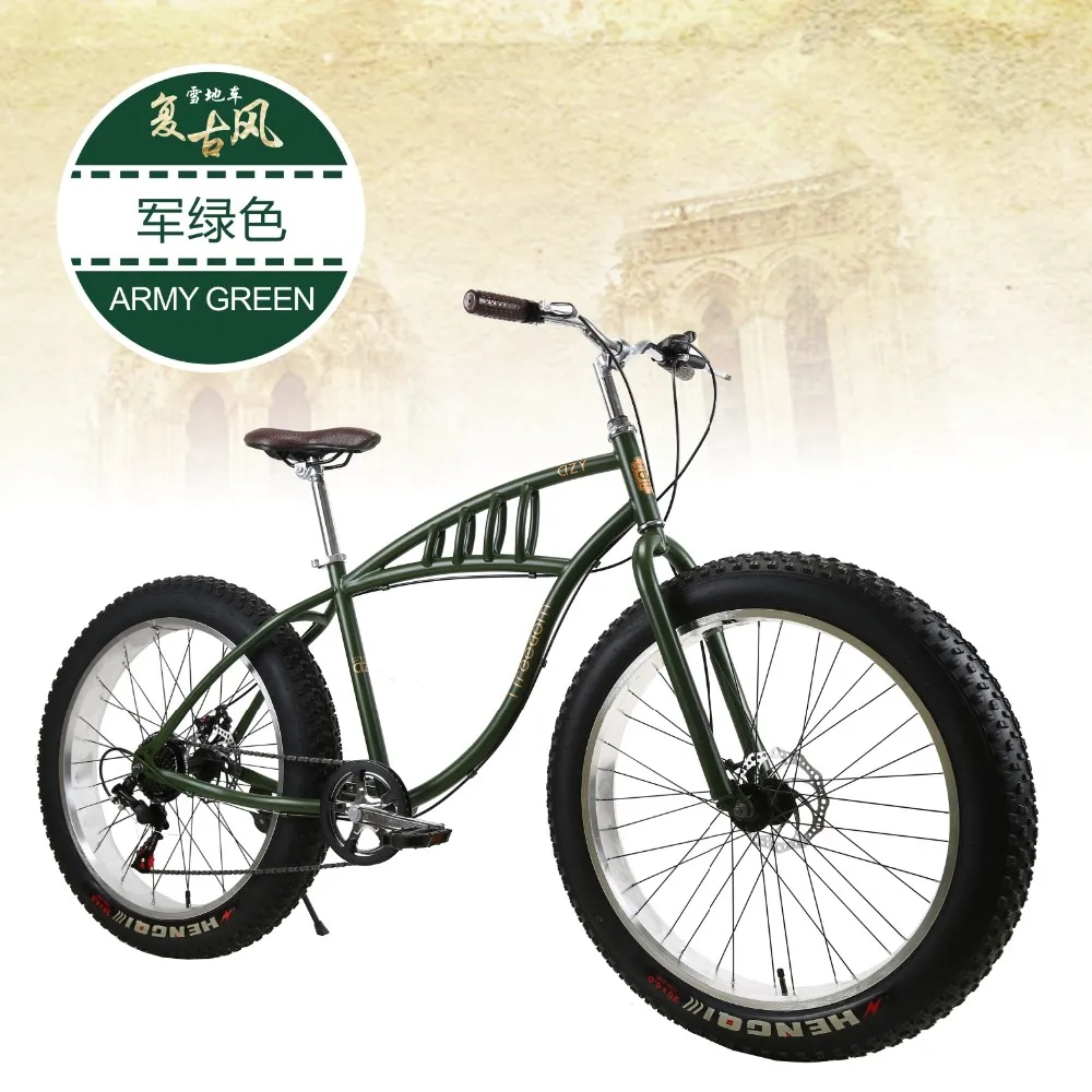 X-фронтальный бренд снегоход 7,21 скорость 2" 4 Fat Tire MTB горный велосипед внедорожная передача пляж bicicleta fat велосипед