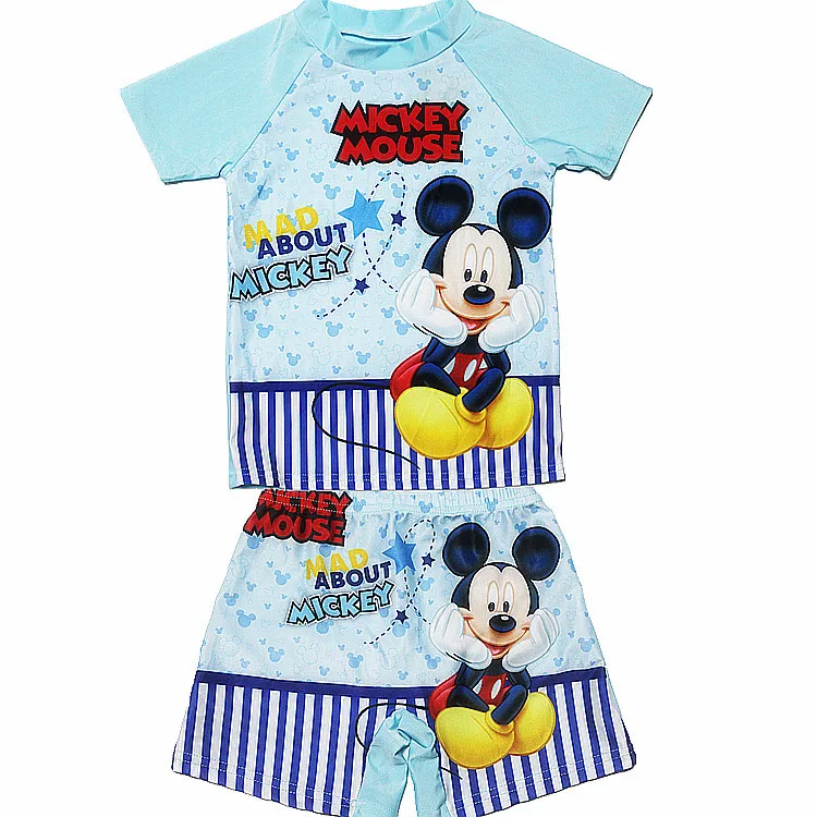 Disney нижнее белье с рисунком из мультфильма трусы-Плавание костюм с Микки-Маусом Мышь «Человек-паук»; купальный костюм для мальчика «Минни», комплект с изображением Эльзы из мультфильма «Холодное сердце» для девочек Плавание костюм Плавание комплект штанов