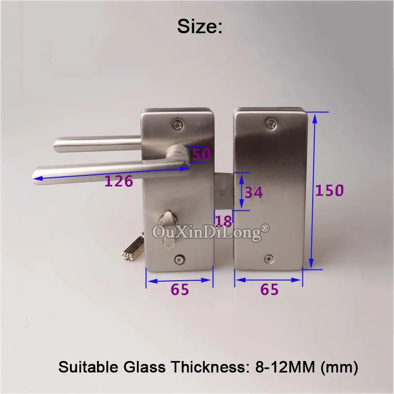 Новинка 1 шт. дверные замки из нержавеющей стали с цилиндрическим замком ручками