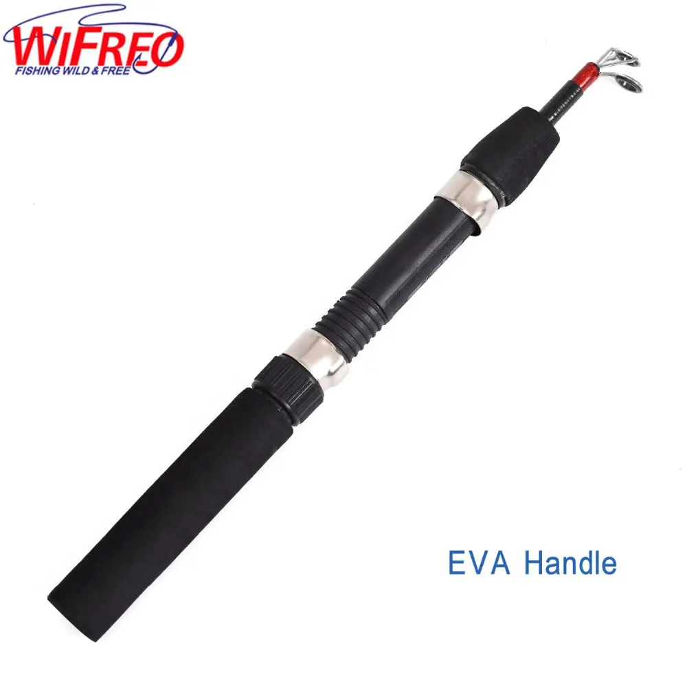 Imitation Wood/EVA Handle Portable Winter Ice Fishing Rod Fish Tackle Pole Mini Spinning Casting Rods Telescopic | Спорт и