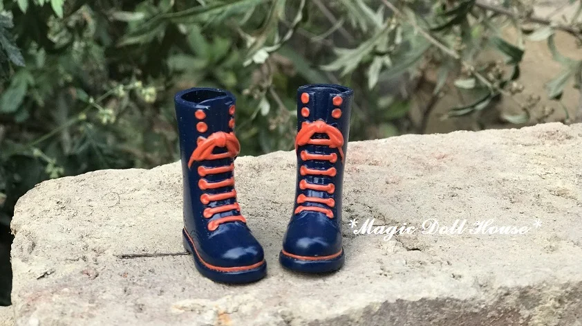 Продано [MG591] новая кукла NeoBlythe# ручная краска высокий светильник ботинки для скутера подходят для Blyth кукла azone обувь для розничной продажи - Цвет: Синий