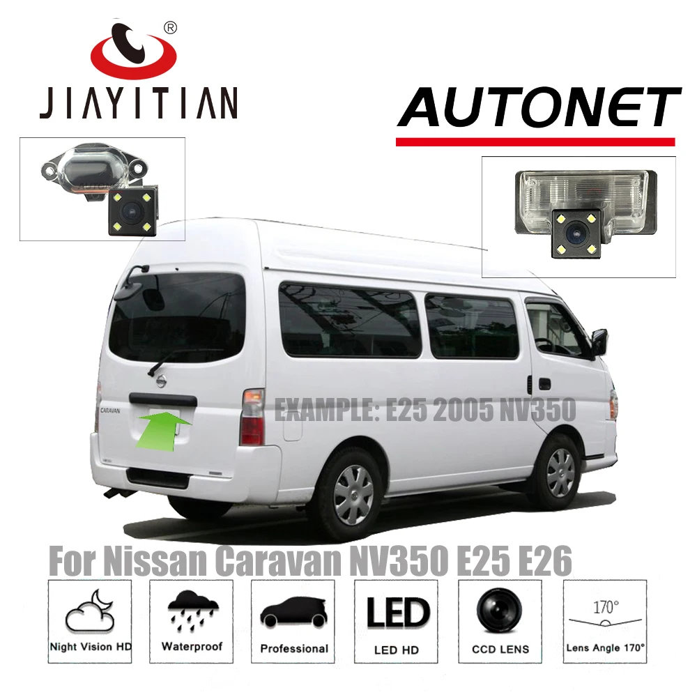 JiaYiTian камера заднего вида для Nissan Caravan NV350 Urvan Estate E25 E26 2001 ~ 2018 CCD/камера ночного