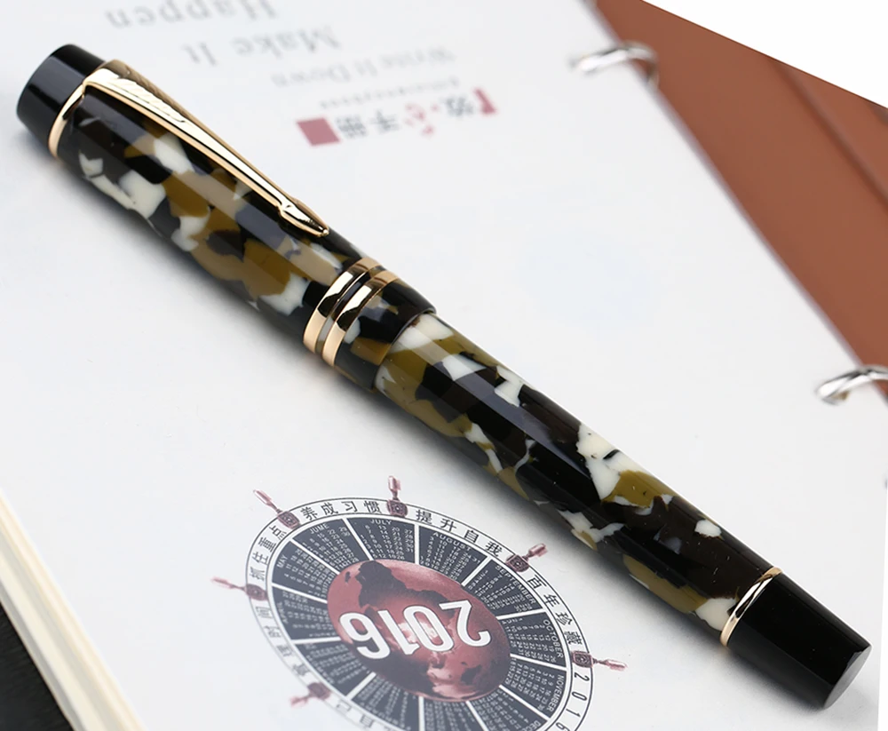 Moonman M600S целлюлоидная коричневая авторучка MOONMAN Iridium Fine Nib 0 5 мм Отличная модная