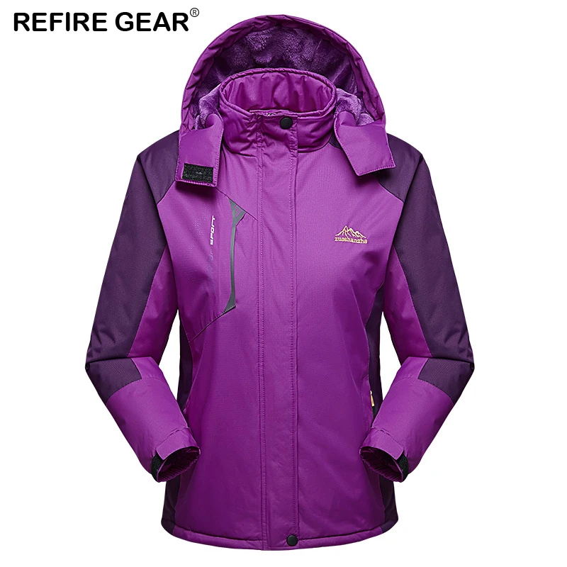 Refire Gear Зимняя Толстая флисовая куртка для мужчин и женщин Водонепроницаемая