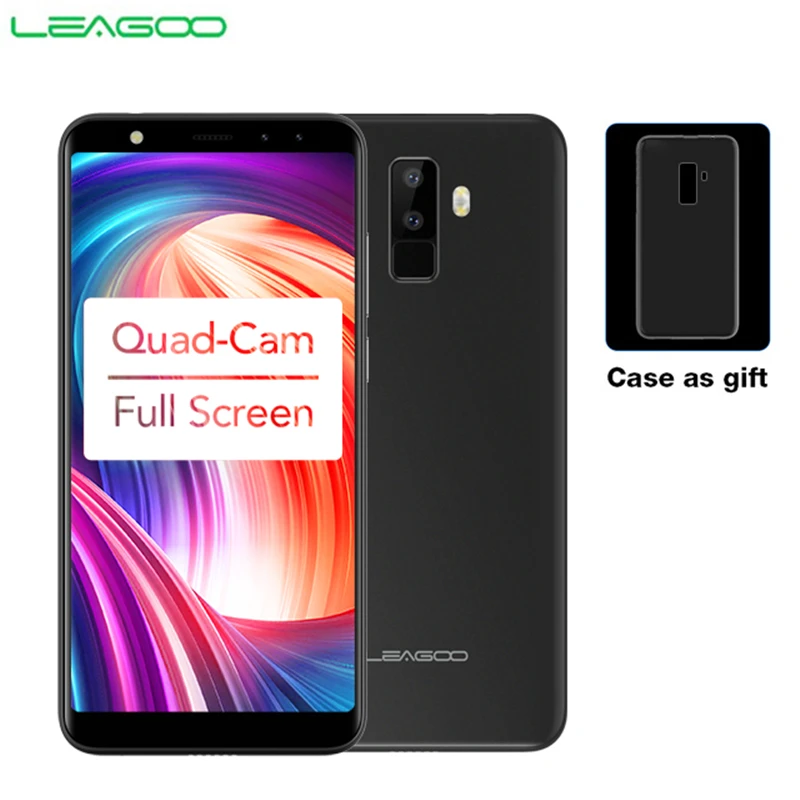 LEAGOO M9 смартфон с 5 дюймовым дисплеем четырёхъядерным процессором MT6580A ОЗУ 2 Гб ПЗУ