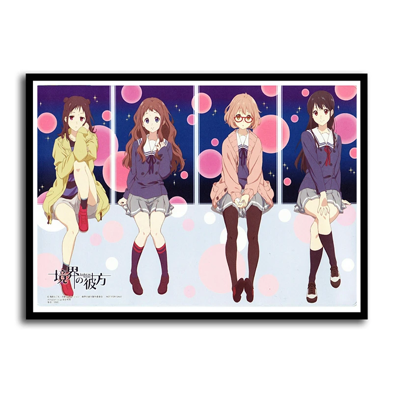 Высокое разрешение печать новый kyoukai no kanata аниме плакат стикер на стену