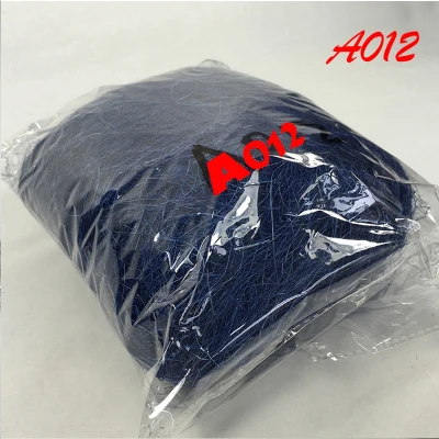 A012-dark blue 10 г/упак. Натуральный сизаль деревенский Свадебный букет для самостоятельного изготовления цветов, Подарочная коробка, посылка, Декор, упаковка - Цвет: A012-dark blue