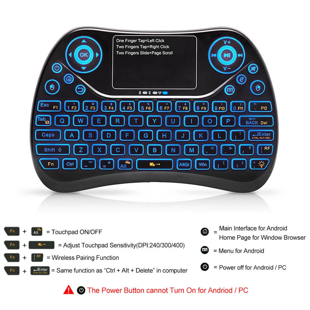 Беспроводная мини клавиатура VOBERRY воздушная мышь Fly Air Mouse 2 4 ГГц интеллектуальная