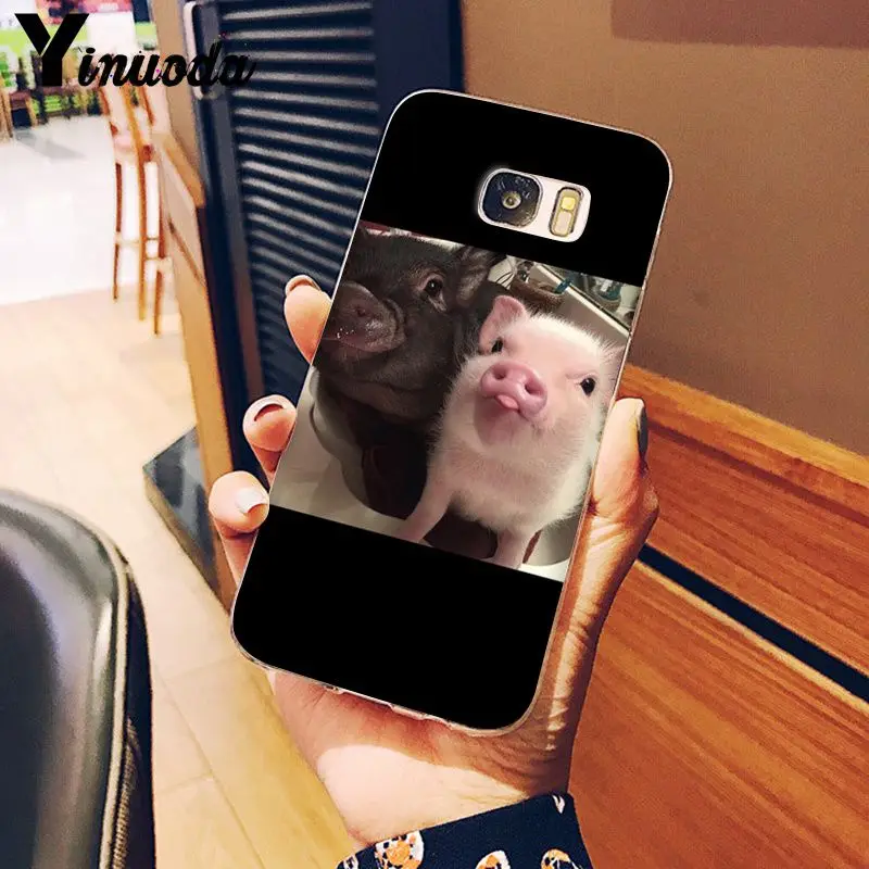 A2 Yinuoda чехол с рисунком поросенка из мультфильма, умный чехол, чехол для телефона, для samsung S5, S6, S6 edge, S7 edge, S8 Plus, S9 Plus, чехол - Цвет: A2