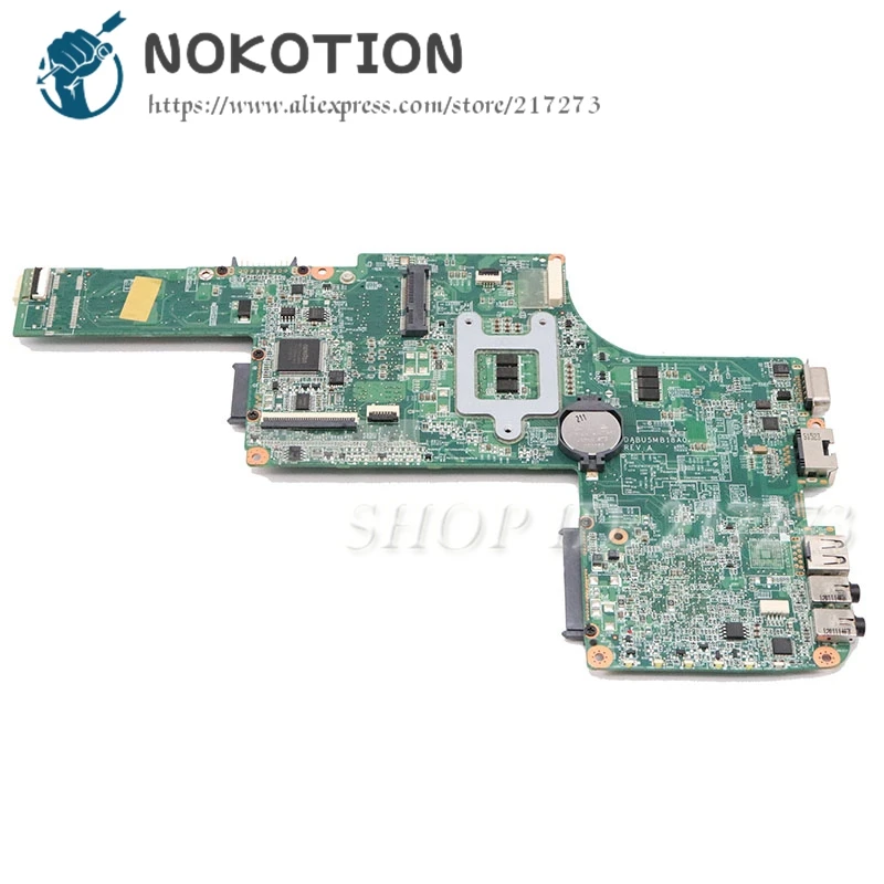 NOKOTION для Toshiba Satellite L730 L735 Материнская плата ноутбука HM65 UMA DDR3 A000095030 DABU5MB18A0 основная плата