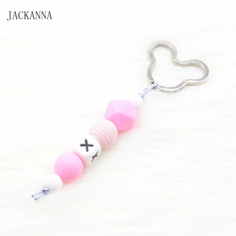 Персонализированные силиконовые кольца для ключей детская цепочка