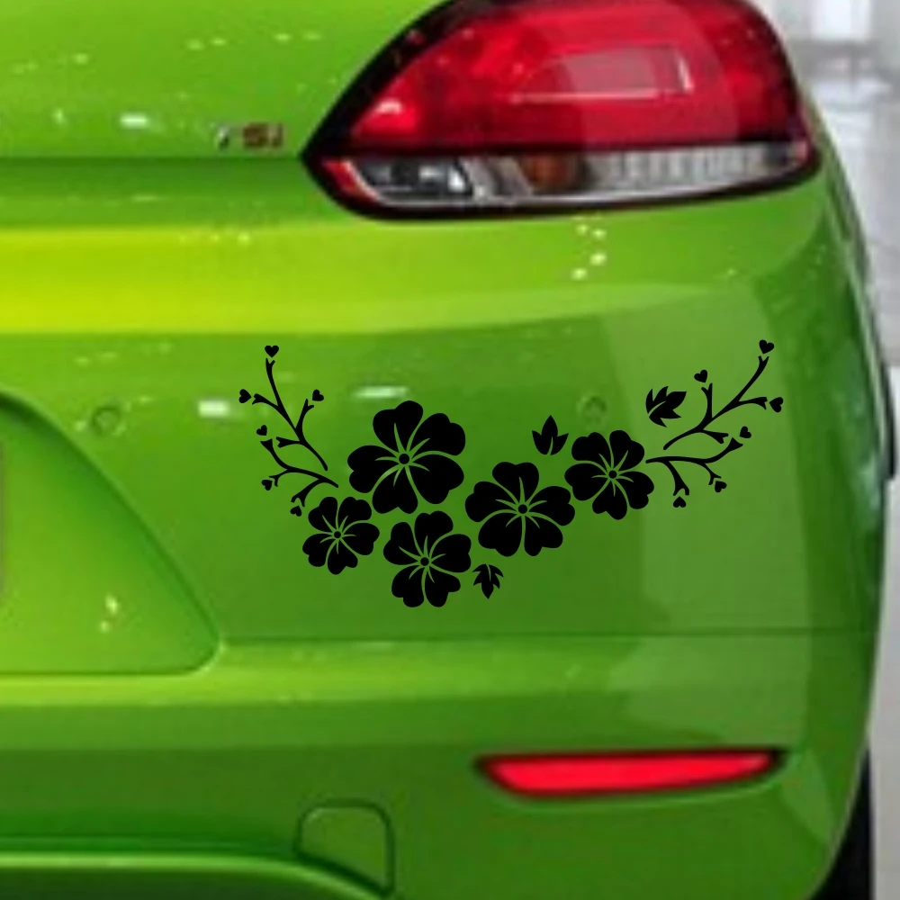 Наклейки для автомобиля Гавайский цветок Гибискус виниловая графика капюшон
