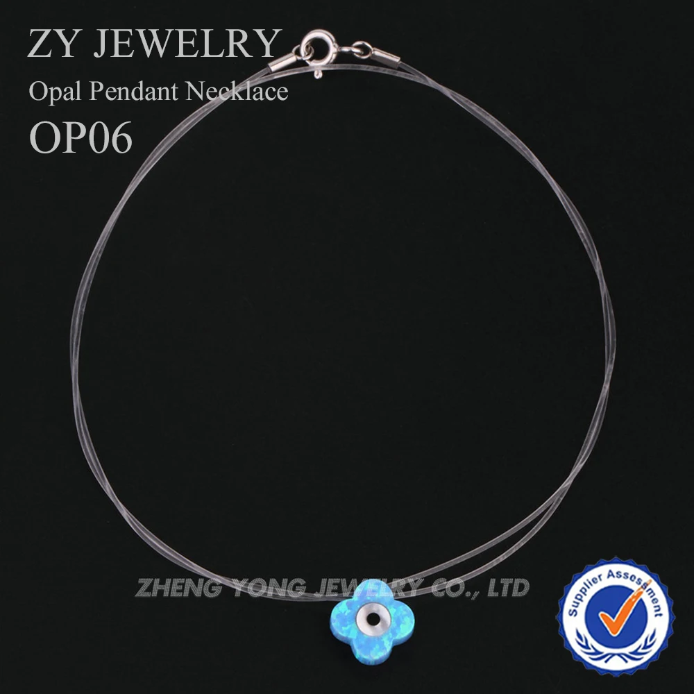 1 шт./лот бесплатная доставка круглый Опал ожерелье с подвеской в виде сглаза