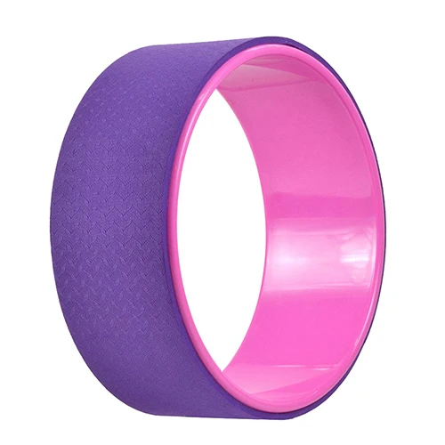 Purple Pink 30x12 см Сильный Премиум задний ролик для растяжения и улучшения спины идеальный круг для йоги фитнес тренажерный зал инструмент для тренировки - Color: Purple Pink