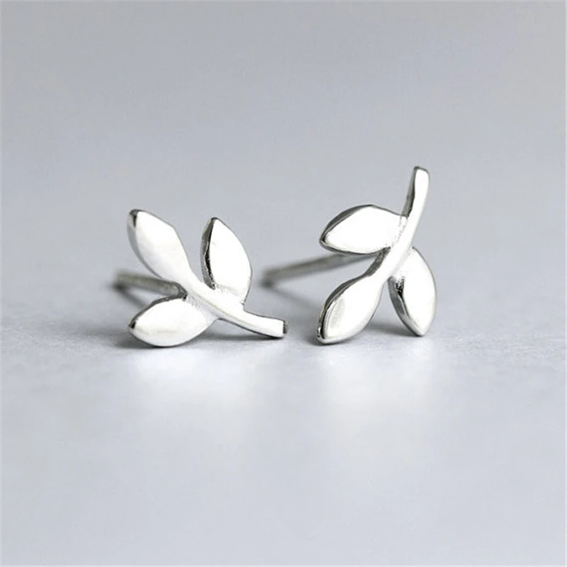 Милые крошечные серьги в виде листа ювелирные изделия уникальные для женщин |