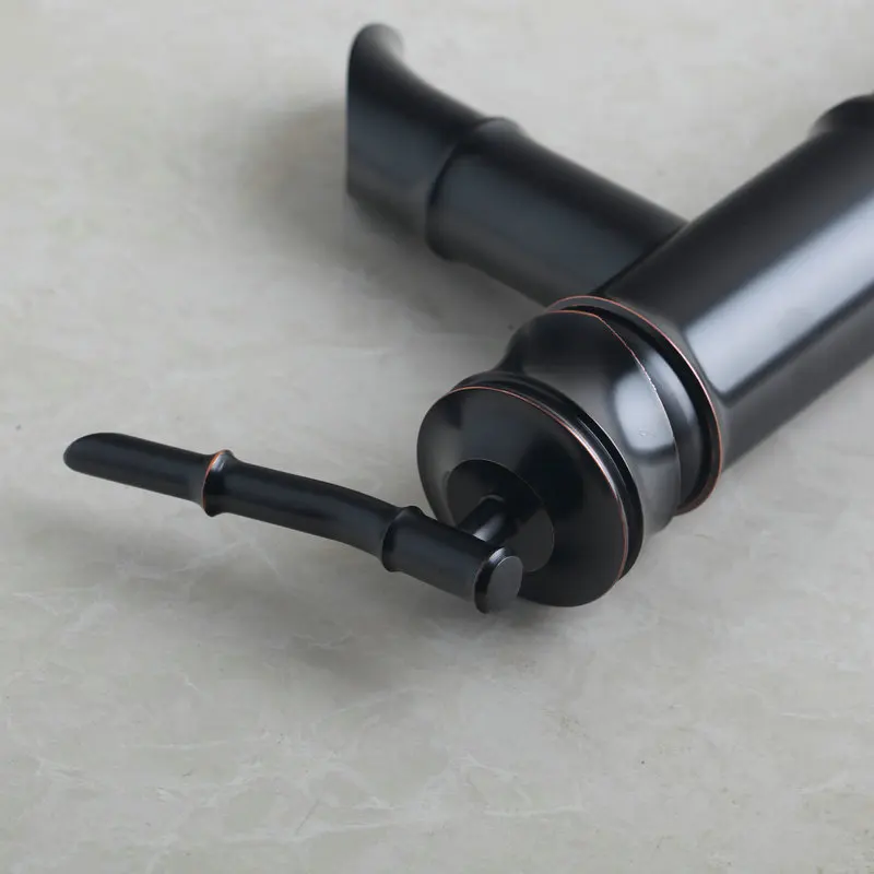 KEMAIDI масло втирают бронзовый кран для ванной комнаты черный набор раковины