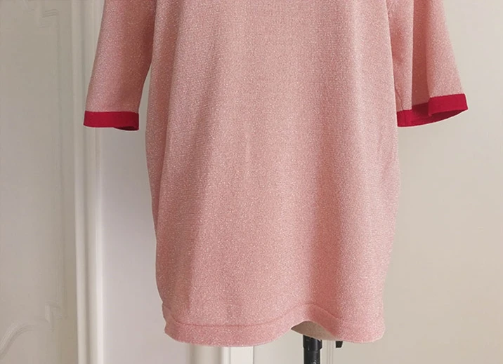 Элегантные женские костюм 2018 со стоячим воротником Вязание Топы Блузка и сетки