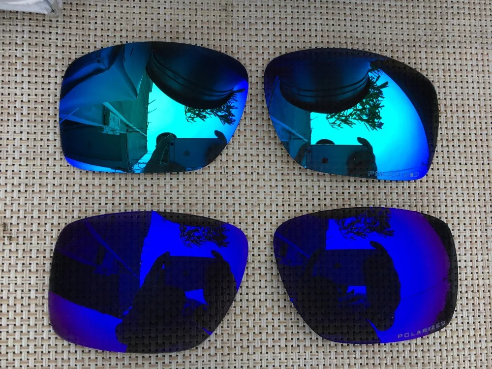 2 пары синих фиолетовых и поляризованных сменных линз для больших солнцезащитных