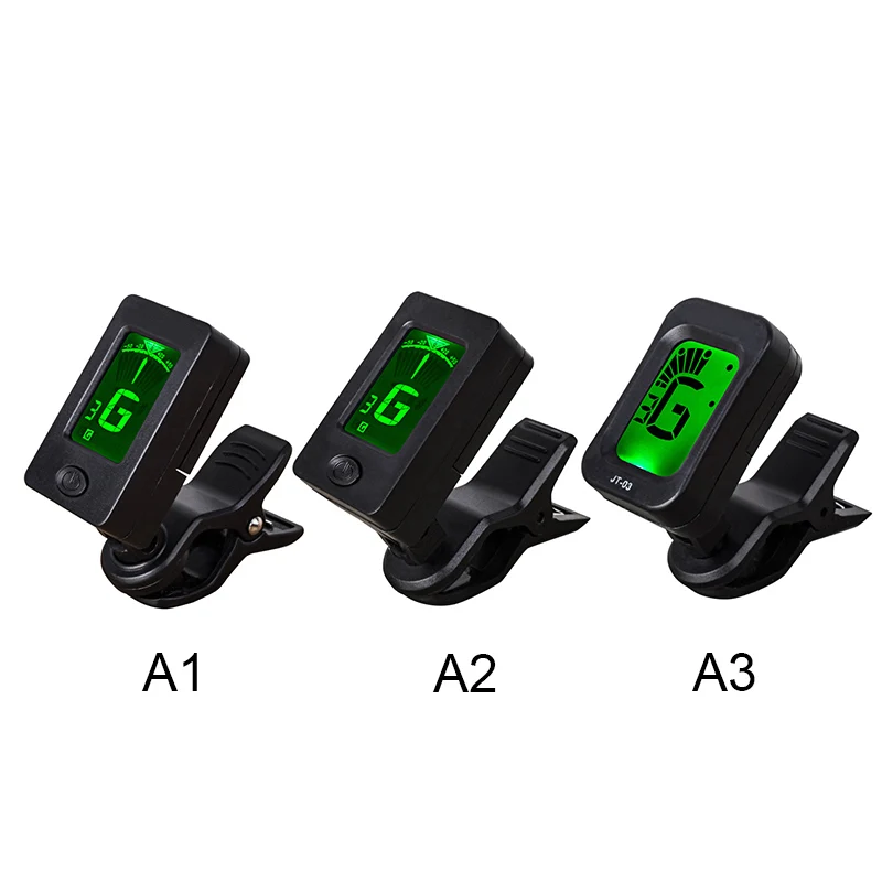 Мини цифровой клипсовый акустический электрогитарный тюнер складной