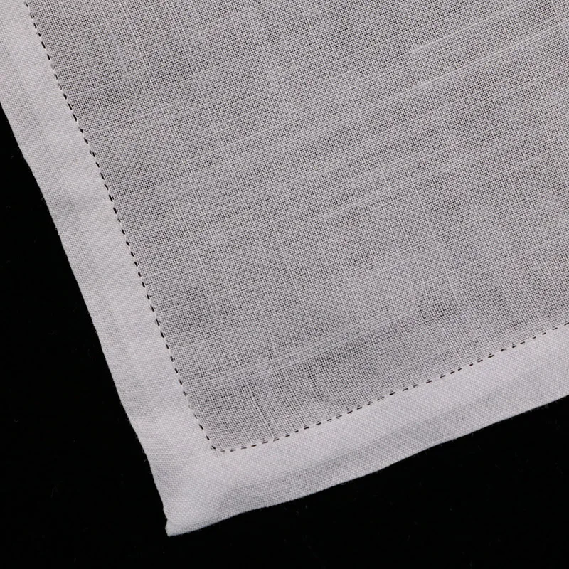 M004: 1 шт. белый мужской носовой платок 18 &quotx 18&quot ручная работа кружево рами hanky