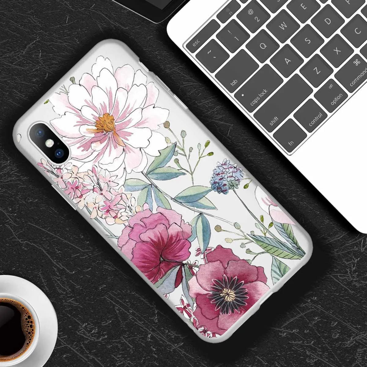 T2 Lovebay чехол для телефона для iPhone 11Pro 6 6s 7 8 Plus X XR XS Макс 5 5S SE красивый цветок матовый чехол из мягкого ТПУ для iPhone 11 чехол для телефона - Цвет: T2