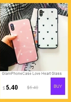 GlamPhone чехол простой сплошной цвет Любовь Сердце чехол для телефона для iPhone X XS Max XR Мягкий силиконовый чехол для iPhone 7 8 6 6s Plus чехол