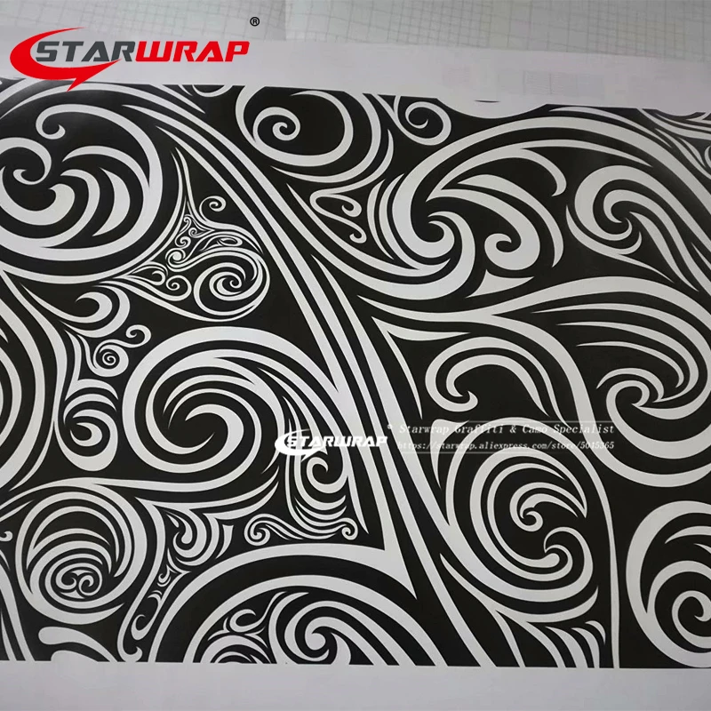 Starwrap черно-белая наклейка бомба виниловая пленка бомбежка граффити Виниловая