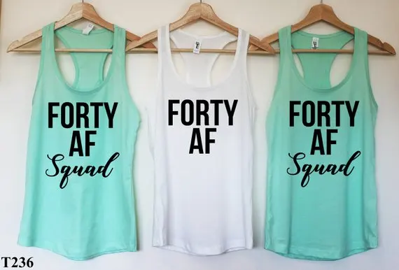 Футболка с персонализированными цифрами 40 AF й 30 день рождения футболки для