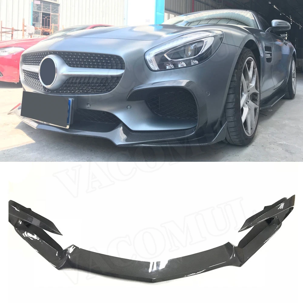 Передний спойлер из углеродного волокна разветвители щитки для Mercedes Benz AMG GT GTS GTR