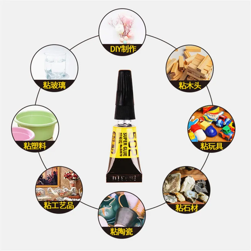 3 шт. супер жидкий клей фарфоровый деревянный резиновый металлический пластик