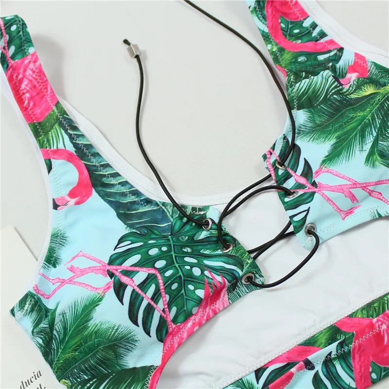 2019 женский сексуальный набор Сетчатое бикини купальник с талией купальный