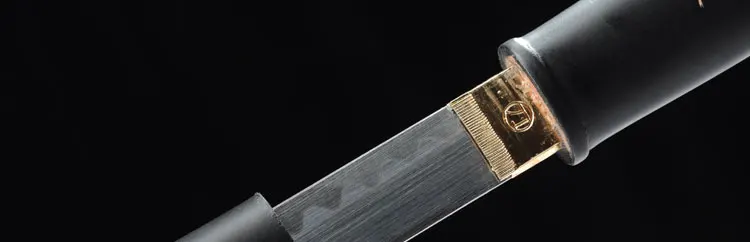 Espadas Катана ручная работа 1060 углеродистая сталь прямой нож резной нож оболочка черный домашний декор