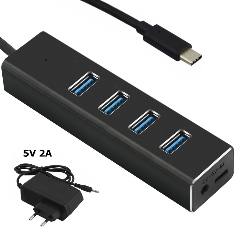 Usb Type C 3 1 концентратор 0 4 порта мульти разветвитель микро адаптер ПК ноутбук