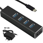 Usb Type C 3,1 концентратор 3,0 4 порта мульти разветвитель микро адаптер ПК ноутбук компьютерные аксессуары гаджеты для Macbook Pro Air Mac Mini