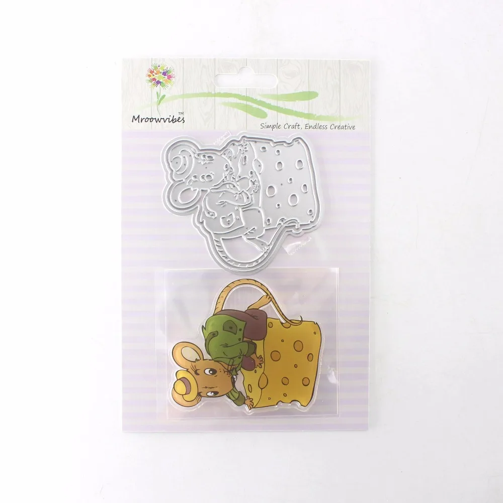 Сырная мышь Прозрачная силиконовая печать/печать с резки форма матрица для DIY