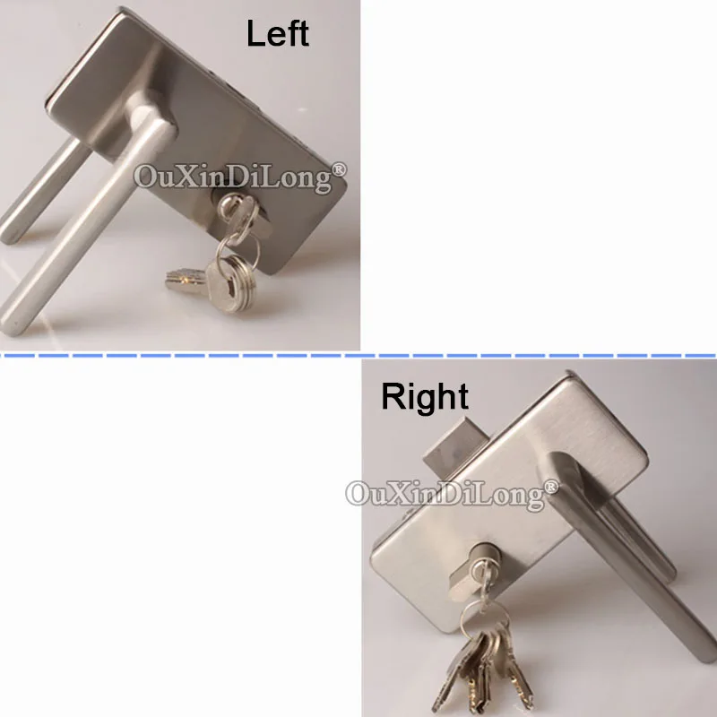 Новинка 1 шт. одиночные стеклянные дверные замки из нержавеющей стали стеклянный