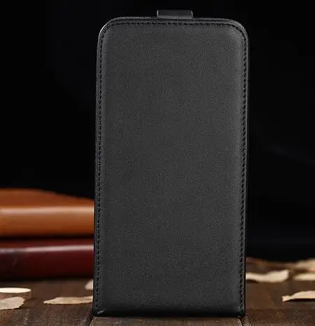 smooth black FSSOBOTLUN, высококачественный деловой Вертикальный чехол-книжка из искусственной кожи с рисунком личи и гладкой кожи для мобильного телефона для гусеницы кошки S60 - Цвет: smooth black
