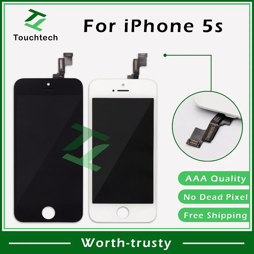 Бесплатная доставка 100% протестированный черный и белый сменный экран без точки