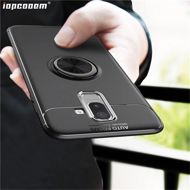 

For Samsung Galaxy J8 2018 Case With finger ring Magnetism Holder Phone Back Cover For Samsung Galaxy j8 2018 Coque
