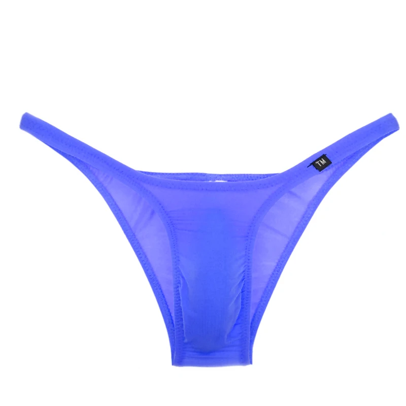 Мужские трусы бикини с низкой талией черные брифы мешочком для пениса