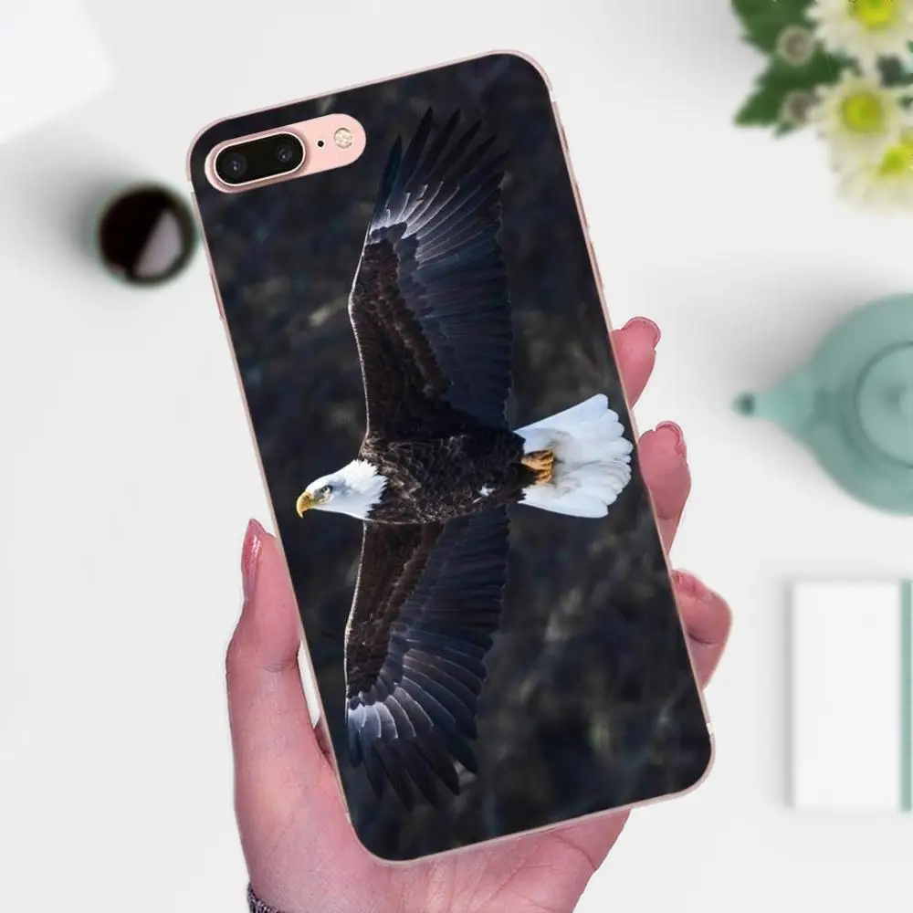 Черный орел летают небо Красочные Модные для Galaxy J1 J2 J3 J330 J4 J5 J6 J7 J730 J8 2015 2016 2017 2018 mini